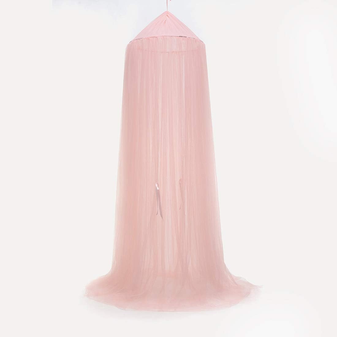 Kids Bed Canopy,Princess Hanging Mosquito Net for Baby Crib Nook Castle Nursery for Kid's Room Decor,Pink